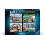 4x 500pc Ravensburger Happy Days No8 Holidays Jigsaw Puzzle Game Teens/Family