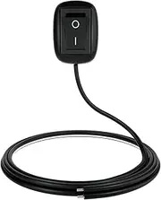Dc 12V Universal Car Switch Paste Type Toggle Switch with Cable 50Cm for Fog Ring Drive Lights N Lights 0.5M 0.5M