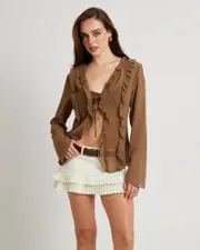 Dakota Sheer Longline Tie Top