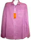 Hugo Boss Men's Pink Blue Plaids Button Front Dress Shirt Size 2XL