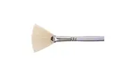 Jasart Flat Artist Fan Size 12 Art Craft Painting Colour Brush Soft Hog Bristle