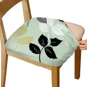 Chair Cover Printed Stretch Dining Chair Seat Covers Removable Seat Cushion Slipcovers Protector-Love Home