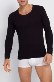 [Bonds] Bonds Men's Holeproof Aircel Thermal Long Sleeve Tee in Black Size: Large L Black