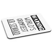 Warning World's Grumpiest Air Steward PC Computer Mouse Mat Pad Best Air Hostess