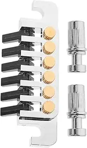 UPKOCH 1 Set Creative Metal Guitar Saddle Bridge Tailpiece Durable String Drawing Board for Es Accessory for Guitarists Luthiers Compact Design for