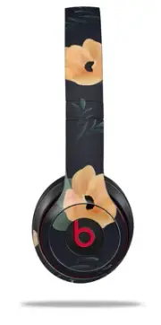 Skin Wrap for Beats Solo Wireless 2 3 4 Poppy Orange Navy SKIN ONLY