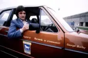 Ipswich Town George Burley arrives in his club car 1981 Old Photo