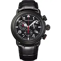 在飛比找PChome24h購物優惠-AEROWATCH 都會仕紳三眼計時腕錶A83939NO05