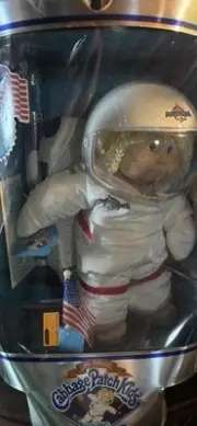 Cabbage Patch Kids 1986 YOUNG ASTRONAUT Doll Rocket Ship US Flag vintage Retro