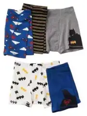 NWT Gap Kids Junk Food Batman Superman Trunks Boxer Briefs UNDERWEAR Sz LARGE 10