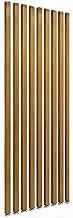Wall Partition Post, Decorative Wall Room Divider Wood Slats Set of 9, Freestanding Modern Wall Post Partition, Privacy Screens Room Partition Post, with Adjustable Feet(240cm/94.4in/7.87ft)