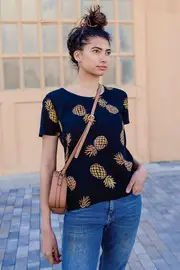 Tilda Pineapple Batik Top--SUG-T0334