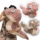 Huggable Big Eyes Snake Plush Toys Fluffy Snake Appease Doll Sofa