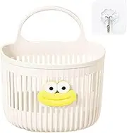 Wall Basket - Wall Storage Toilet Bath Basket,No Drill Multi Function Organizing Bag with Hook Bathroom Organizer for Dorm, Apartment & Travel