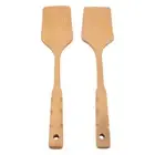HG 2PCS Wooden Spatula For Cooking Wood Spatula Turner Kitchen Utensils For Non