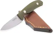 Casström Safari Mini Hunter - Olive Green G10 Leather Sheath