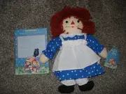 NWT APPLAUSE LIMITED EDITION AWAKE / ASLEEP RAGGEDY ANN DOLL W/ COA & BOX