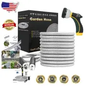 High-Pressure 75 FT Stainless Steel Water Hose - Kink-Free for All Working