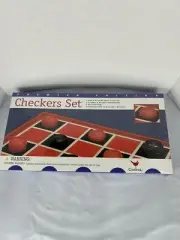CHECKERS Board Game - Complete (Checkers & Chess Instructions English & Spanish)