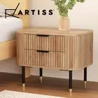 Artiss Bedside Table 2 Drawers Side Table