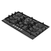 GASLAND chef 90cm Gas Cooktop GH90BF Black Glass 5 Burners Gas Stove NG LPG Available AU PLUG