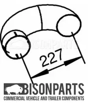 "DAF LF45.150 (2001-2013) EXHAUST TAIL PIPE 1401584, 21758, 78035 - BP103-404