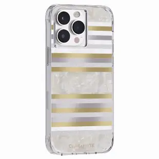 【CASE-MATE】iPhone 14 Pro Max6.7吋Karat Pearl Stripes 璀璨條紋環保抗菌防摔保護殼MagSafe版