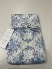 Sarah Flint Table Runner Maman Blue And White Cotton 16x126 Inch