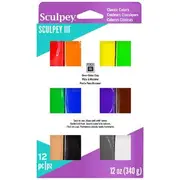 Sculpey III Modelling Clay Classic 12 Pack