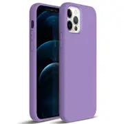 ZUSLAB iPhone 12 Pro Case Nano Silicone Shockproof Rubber Bumper Cover for Apple (2020) - Purple