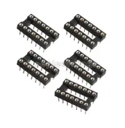 20 PCS 14Pin DIP SIP Round IC Sockets Adaptor Solder Type Gold Plated Machined