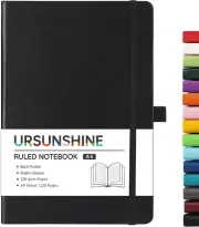 Ruled Notebook/Journal - Classic Lined Journal/Notebook, 5.3" X 8.26", Hardcover
