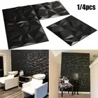 Practical Wall Panel Elements Matte Black Mothproof Ornament Decorative