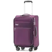 Tosca Vega 55 cm 4-Wheel Carry-on Spinner Suitcase - Plum