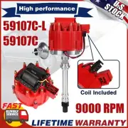 HEI Distributor Assembly MSD For Chevy GMC 350 454 SBC BBC Coil Module 9000RPM