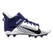 Nike Alpha Menace Pro 2 Mid Purple TCU Football Cleats BV3945-104 Mens Size 12
