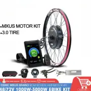 48V 1000-2000W 72V 3000W MTB E-Bike Conversion Kit 20-29" 700C 3 Tire Motor Kit