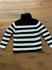 NWT Charlotte Russe Street Wear Society Striped Turtle Neck Sweater Top sz Small