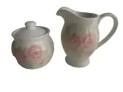 Pottery & China Serving Nautica Pink Sands Sugar & Creanmer Set New in Box