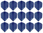 5 Sets of Raw 75 Metallic Dimplex Standard Dart Flights - Ships Tracking - Blue