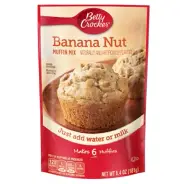 Betty Crocker Banana Nut Muffin Mix (Pack of 3) 6.5 oz Bags