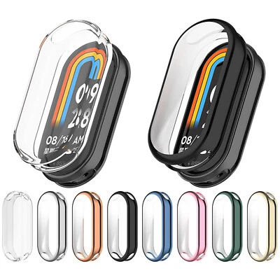 For Mi Band 8 Smartwatch Protective Case All-inclusive TPU Frame Case Anti-drop