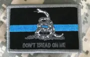 VELCRO® BRAND Fastener Morale HOOK Gadsden Dont Tread On Me Thin Blue Line 3x2