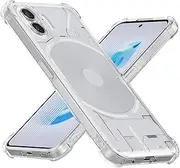 USTIYA Case for Nothing Phone 2 Clear TPU Four Corners Protective Cover Transparent Soft