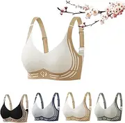 [Generic] Super Gather Bra Lifting Anti-Sagging, Wmstylist Lushfitting Powerful Push-Up Seamless Bra, Women's Full Coverage