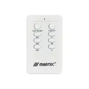 Martec Premier Slimline Ceiling Fan Remote with Timer