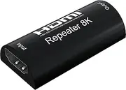 PremiumCord 8K HDMI Repeater up to 25 m, HDMI 2.1, Resolution 8K 4320p @ 60Hz, 4K 2160p @ 120Hz, Full HD 1080p, 3D, HDCP 2.2, Colour Black