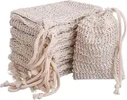BBTO 10 Pack Exfoliating Natural Sisal Soap Bag Pouch Soap Saver