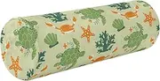 Bolster Pillow Insert Therapedic Neck Roll Pillow Round Pillow Chair Cushion Long Cylinder Pillow Cylinder Pillow Covers with Zipper Sea Turtles Crabs Shells and Corals
