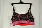 NWT WOMEN'S CALVIN KLEIN CK ONE UNLINED ROSE PRINT BRALETTE BRA SZ XS, M
